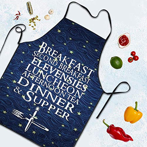 Yishow Unisex The Seven Daily Hobbit Meals Cooking Chef Kitchen Aprons With Adjustable Bib #TOP3