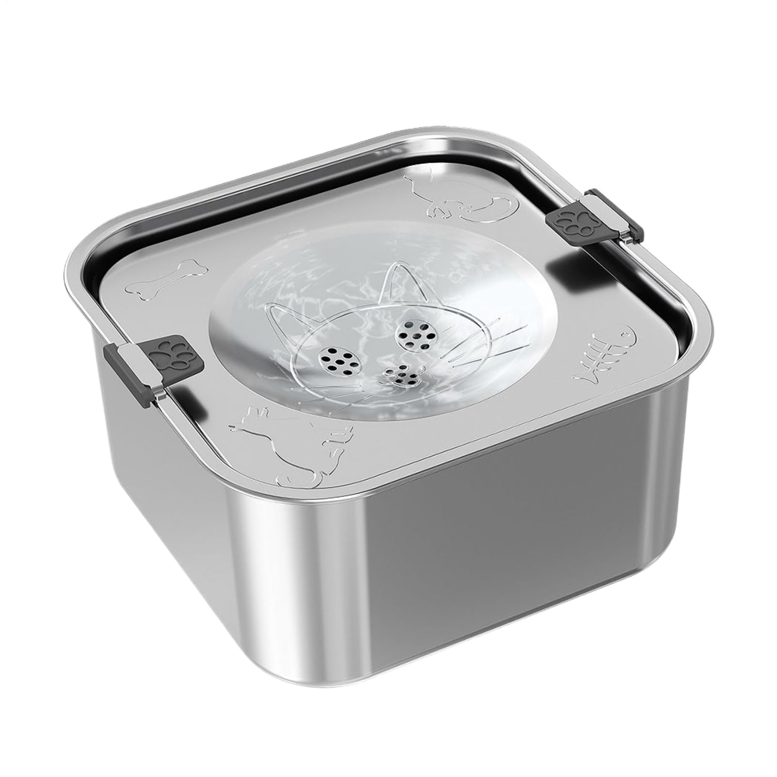 per Cani Antisversamento Dispenser 3L In Acciaio Antigoccia Antiscivolo