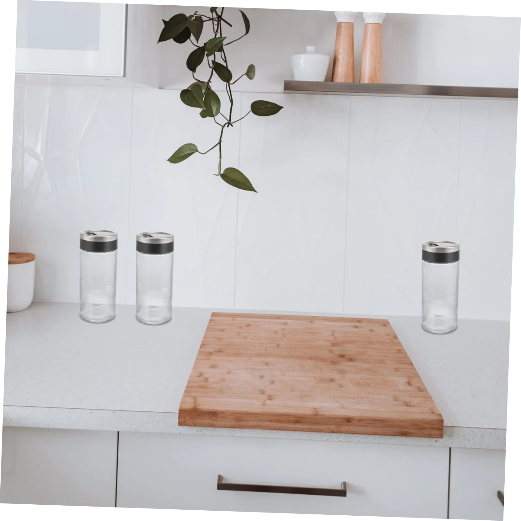 COLLBATH 4 Stück Gewürzflaschen Aus Glas 150 Ml Mit Drehbarem 3-loch Verschluss Vielseitig Für Salz Pfeffer Zucker Praktische Küchen Aufbewahrung