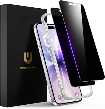 UNBREAKcable Privacy Screen Protector for iPhone 17, Full Coverage