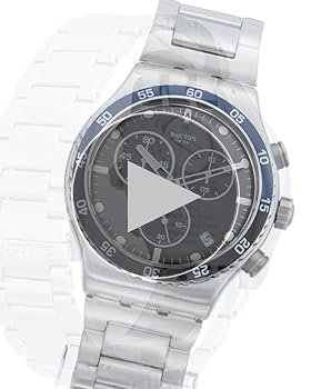 Amazon | [スウォッチ] 腕時計 Dark Blue NEW IRONY CHRONO YVS507G