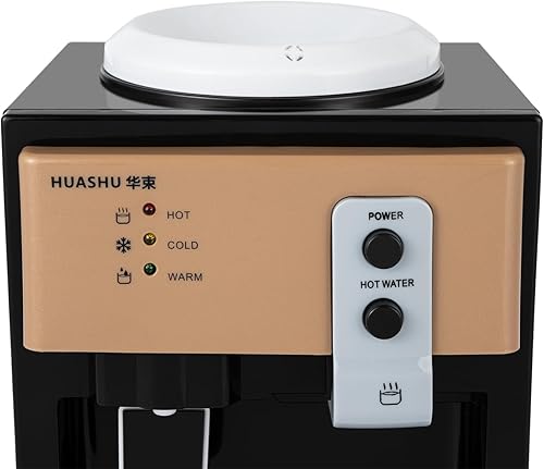 Miniatura 9 de Dispensador de agua para encimera, dispensador de enfriador de agua de carga superior, 1.2 a 5 galones, 3 ajustes de temperatura para calor y frío,