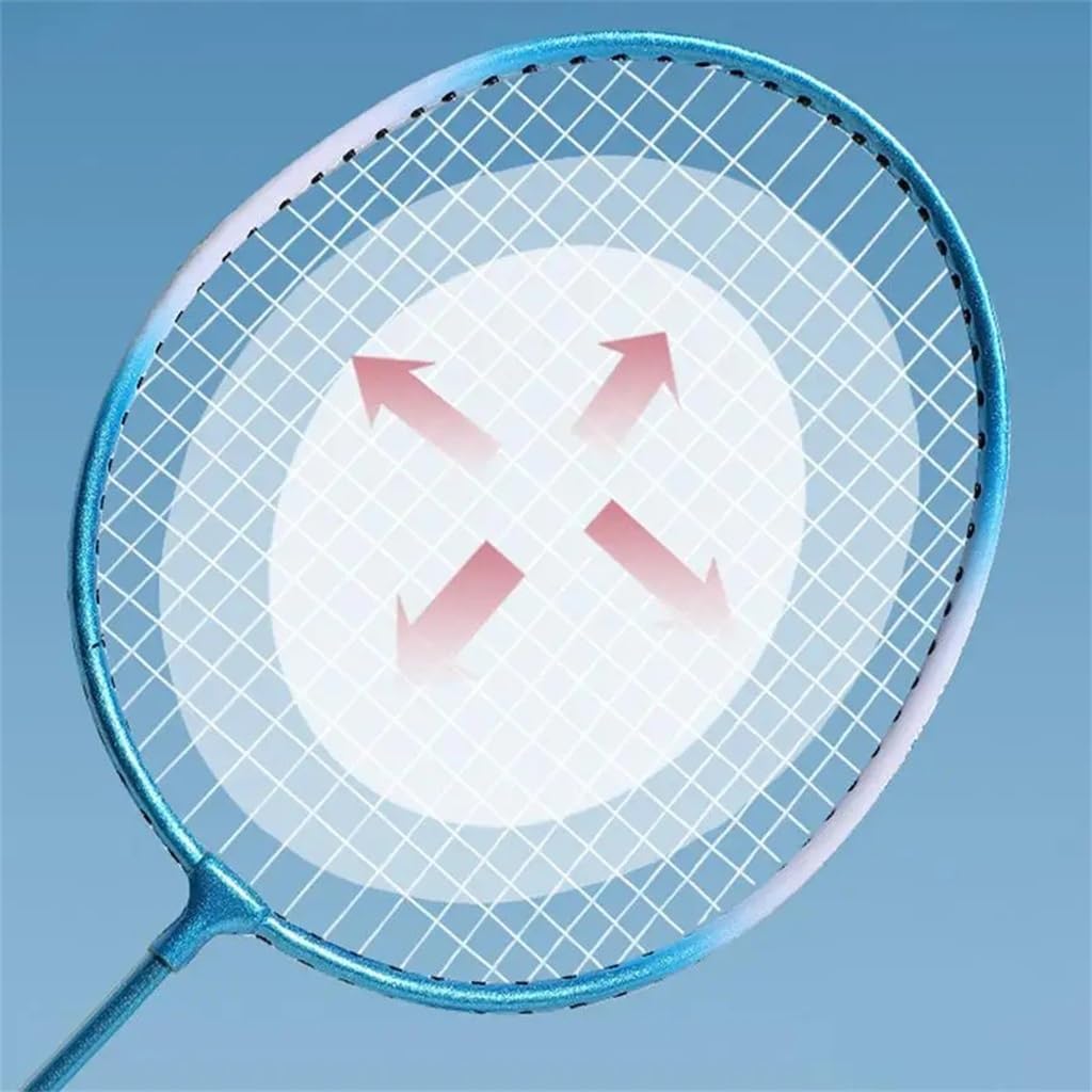 Adult Badminton Set Racket Lightweight High Elasticity Cushion Handle