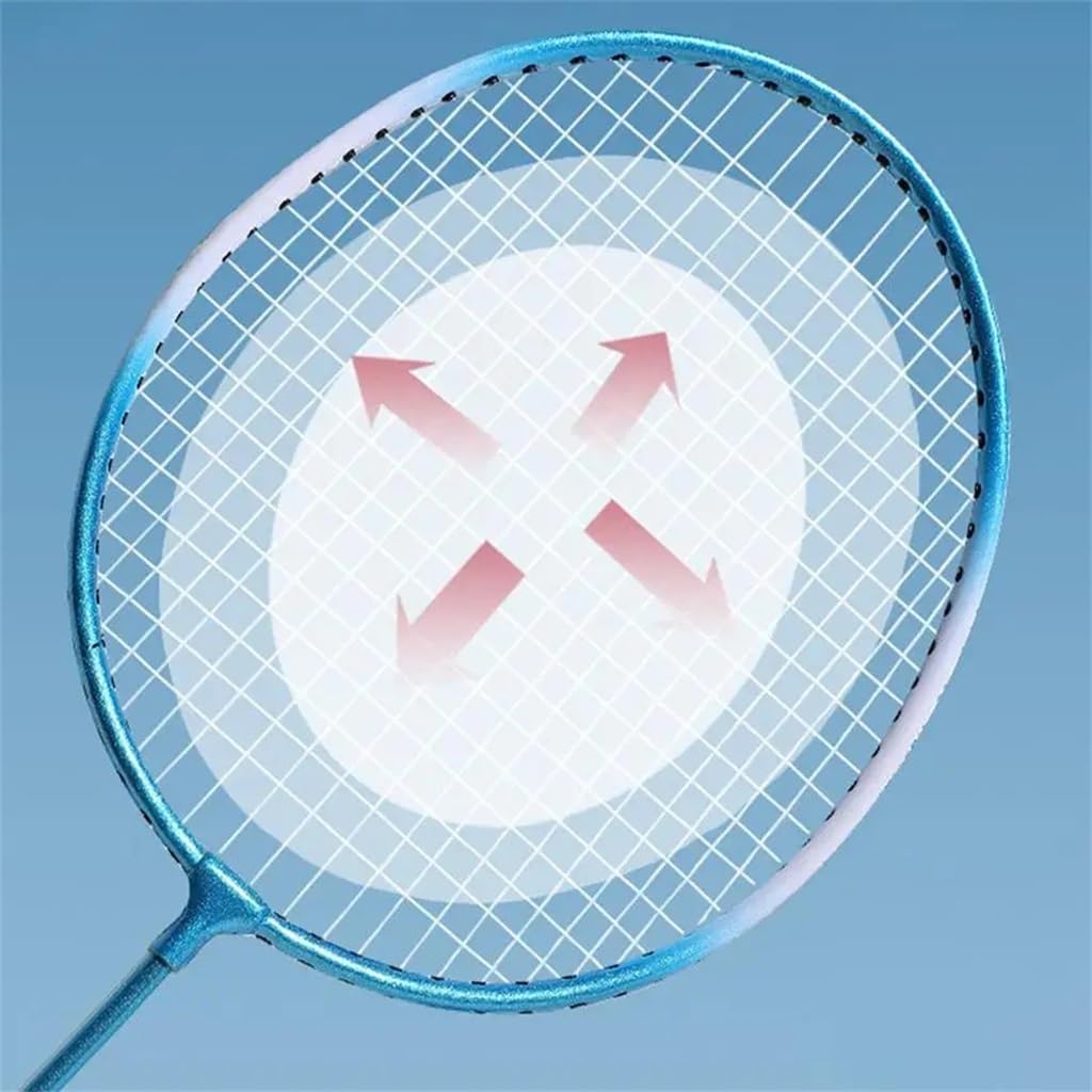 Adult Badminton Set Racket Lightweight Racket High Elasticity Cushion Handle Family Gift