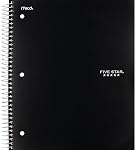 Five Star Spiral Notebook + Study App, 3 Subject, College Ruled Paper, Fights Ink Bleed, Water Resistant Cover, 8-1/2" x 11", 150 Sheets, Blue (73623)
