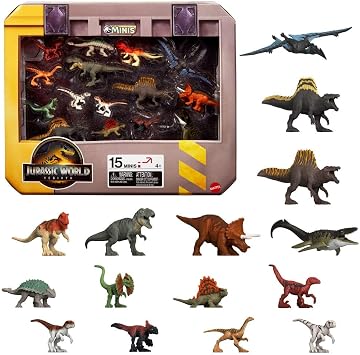 15-Pack Mini Dinosaur Figures Inspired by Jurassic World Rebirth