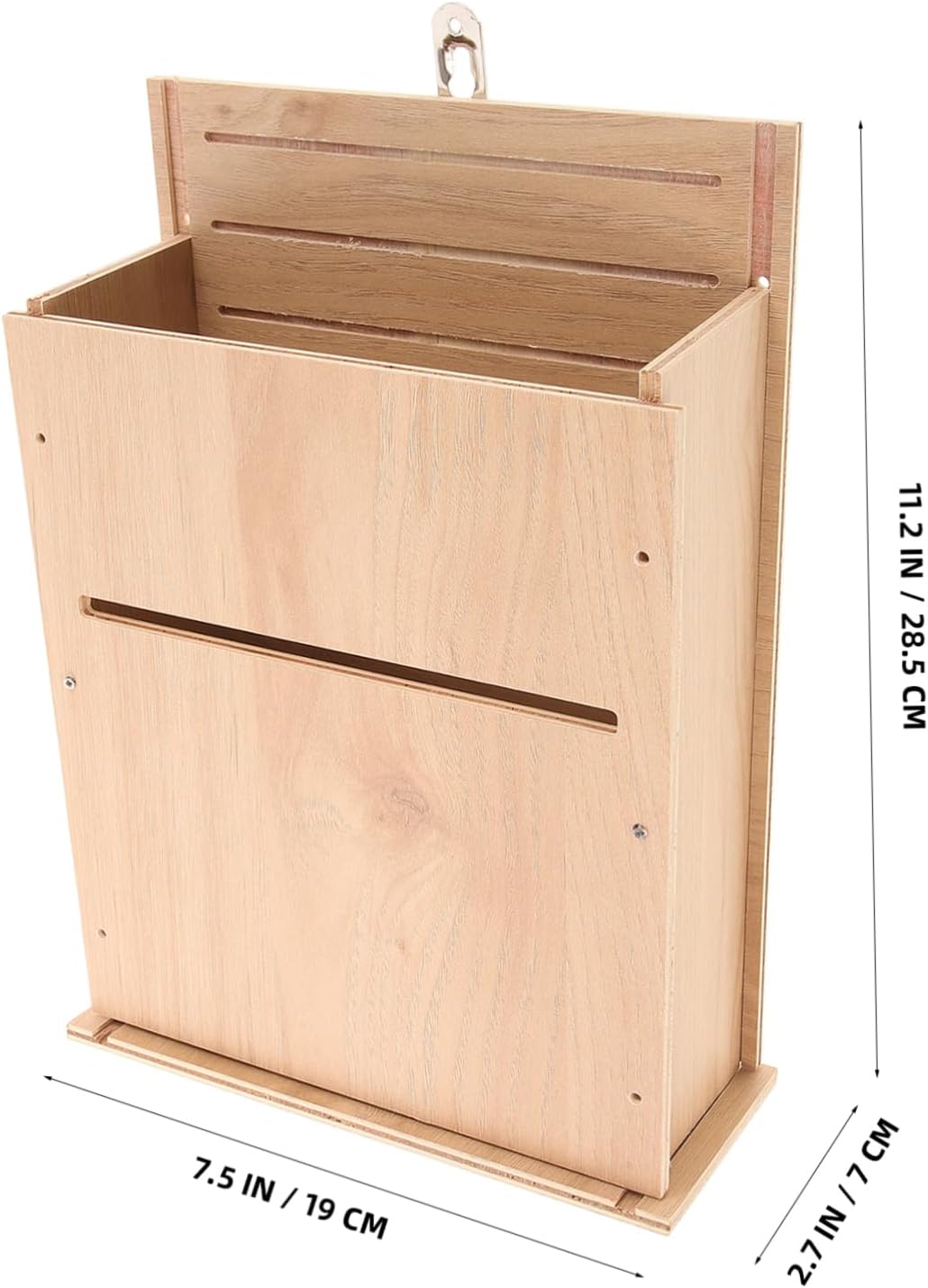 Happyyami Outdoor Wooden Bat House Three Chamber Bat Shelter for Easy to Install for Wildlife