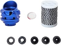 Vista 10 de SOPOGER Set de Mira Peep para Tiro con Arco 37/45 Grados 6X 8X con Clarificador y Lente de Núcleo Interno de 5 Tamaños, Accesorio de Cebo para Arco