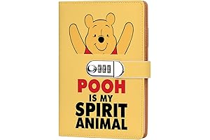 Cartoon Winnie the Pooh Leather Journal - Is My Spirit Animal Gift