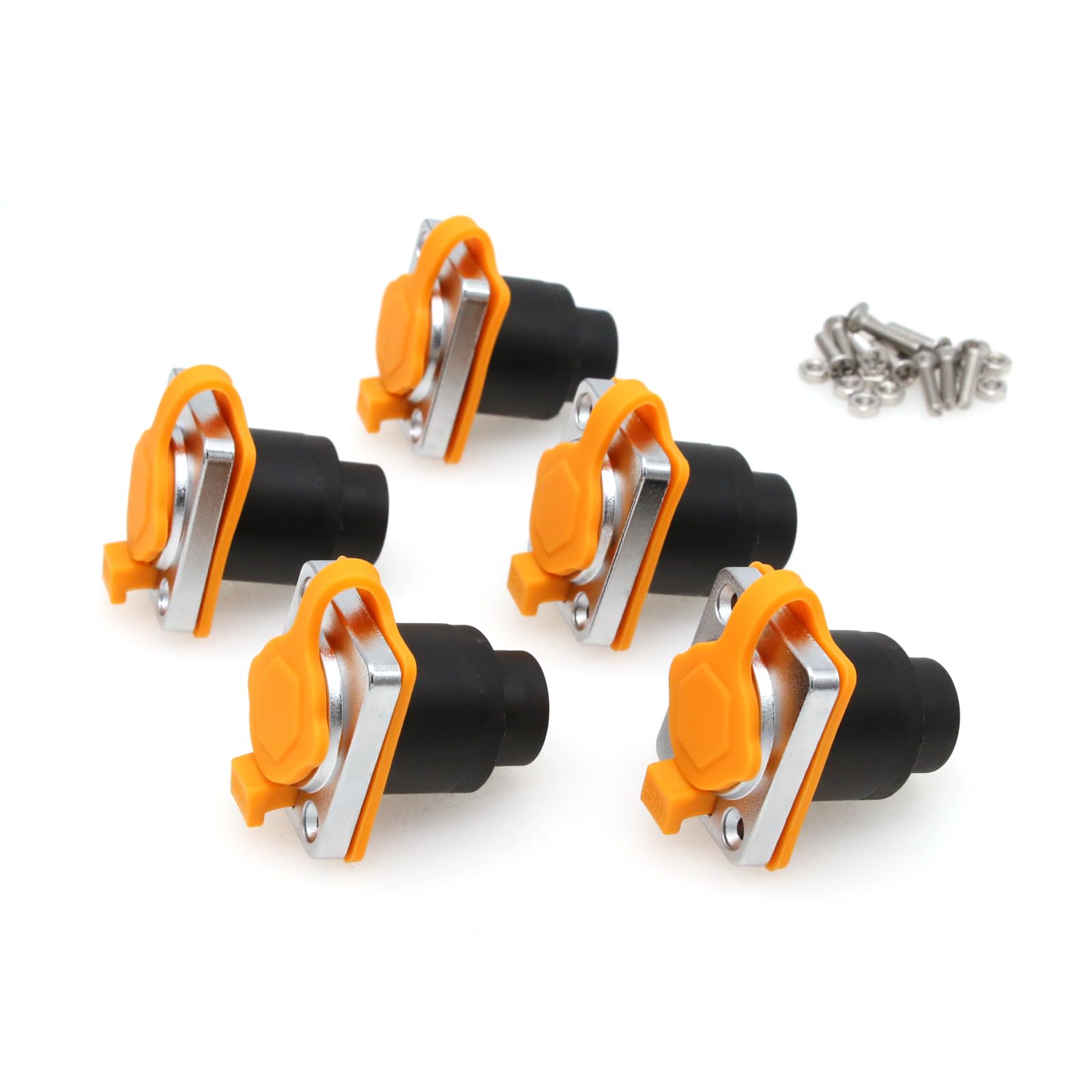 Cat5e RJ45 Panel Mount Ethernet Coupler IP65 Waterproof Connector Dust Cap