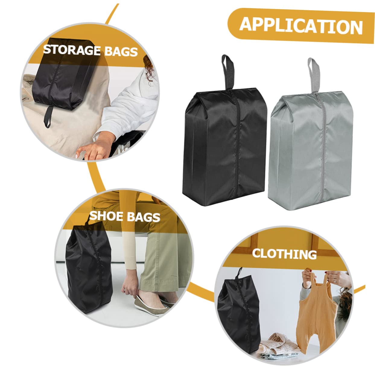8piezas Bolsa De Calzado Organizador De Zapatos Portátil para Viajes para Hombres y Mujeres