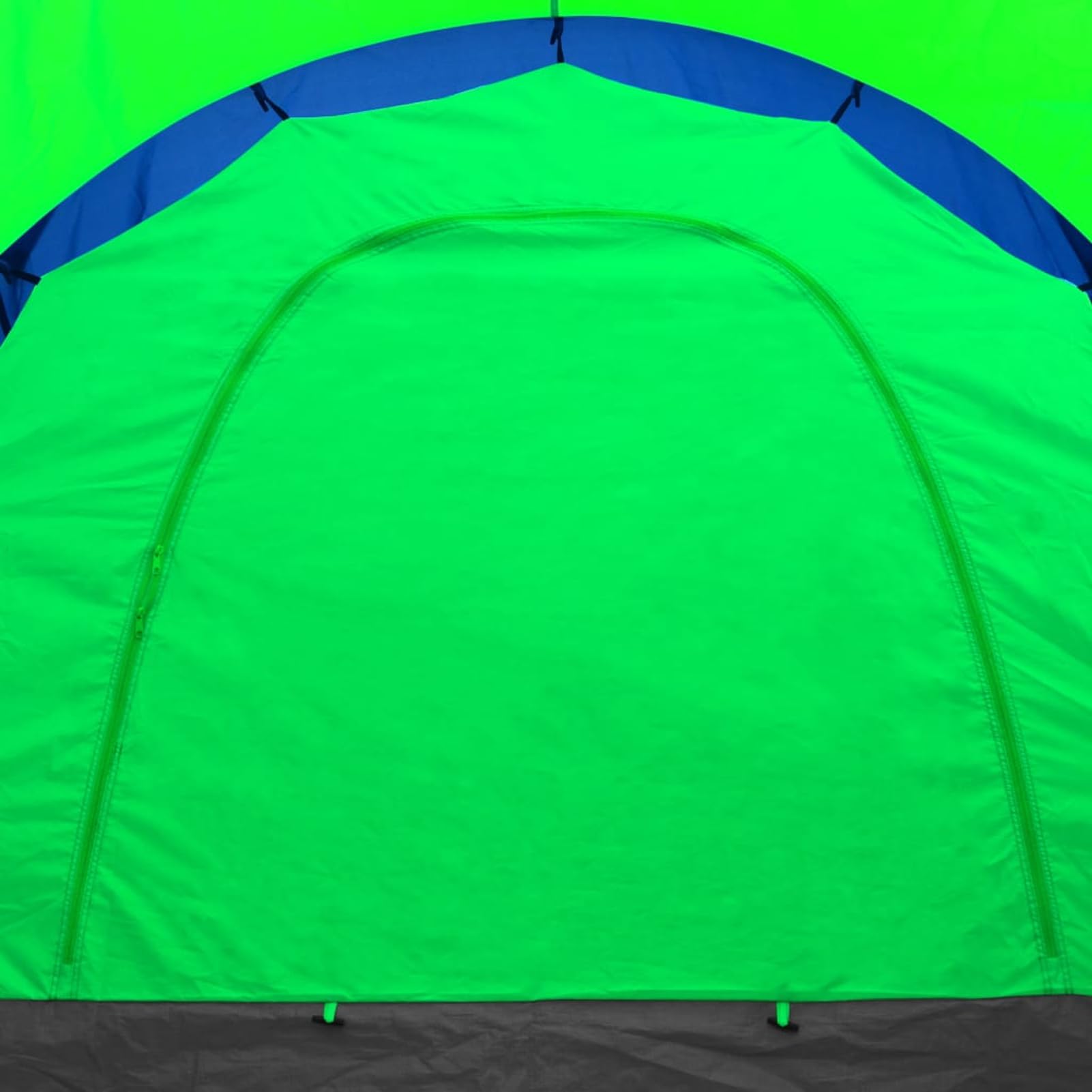 HOMELEN Family Camping Tent + 9 personas Outdoor Tent + Spacious 3-Room Design with Mosquito Net + Water-Resistant Poliéster Dark Blue Shelter + 570x385x170 cm Tamaño Grande para Vacation Travel