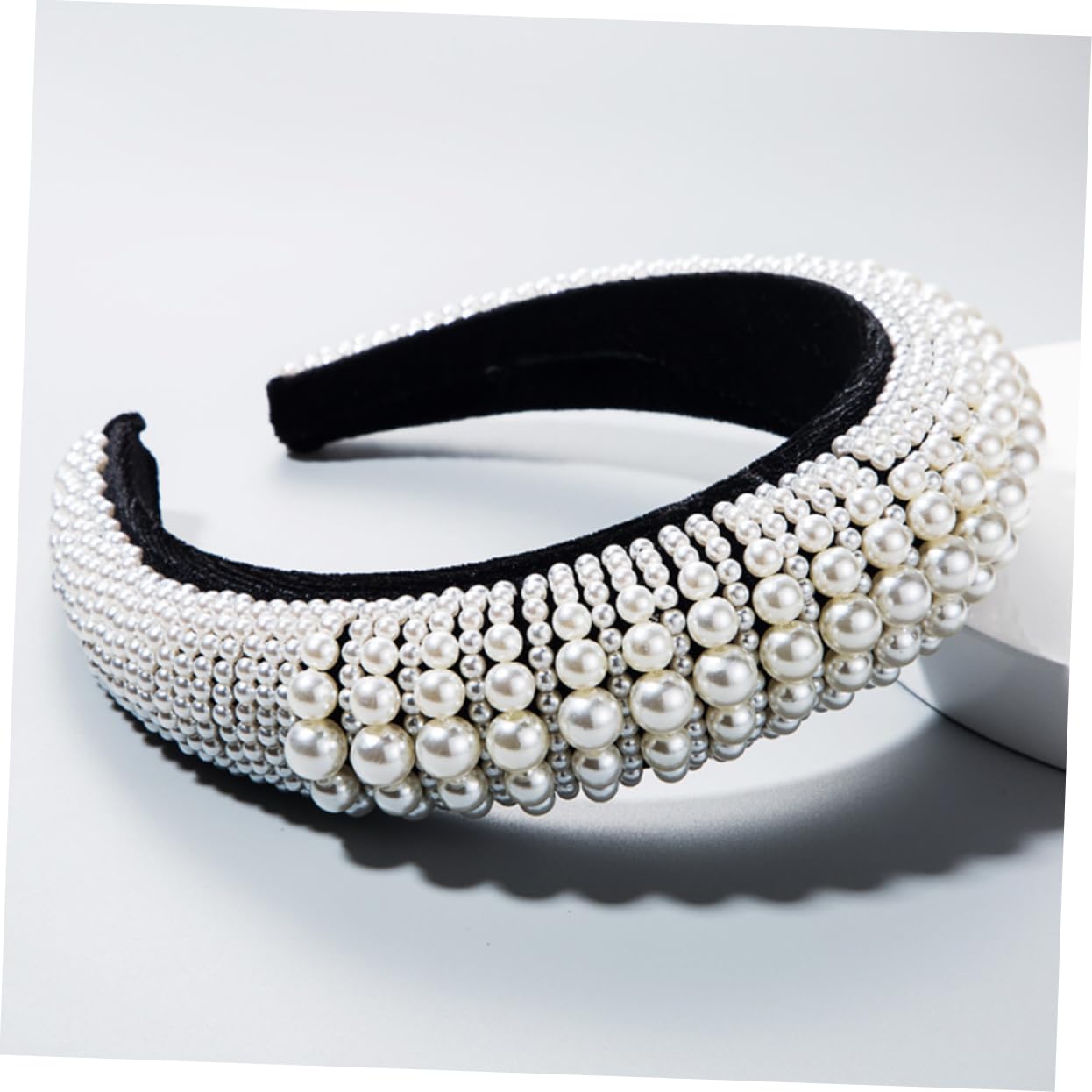 FOMIYES 2piezas Diadema De Perlas Artificiales Diseño y Elegante Para y Ocasiones Especiales Accesorio De Moda Para Mujeres