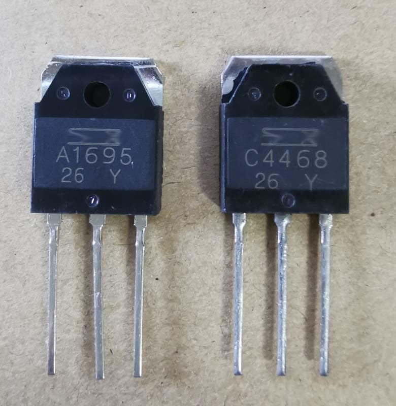 2SA1265N ほかTR各種 Eborsi 2-Pairs of 2SA1695 & 2SC4468 for Sanken Transistor