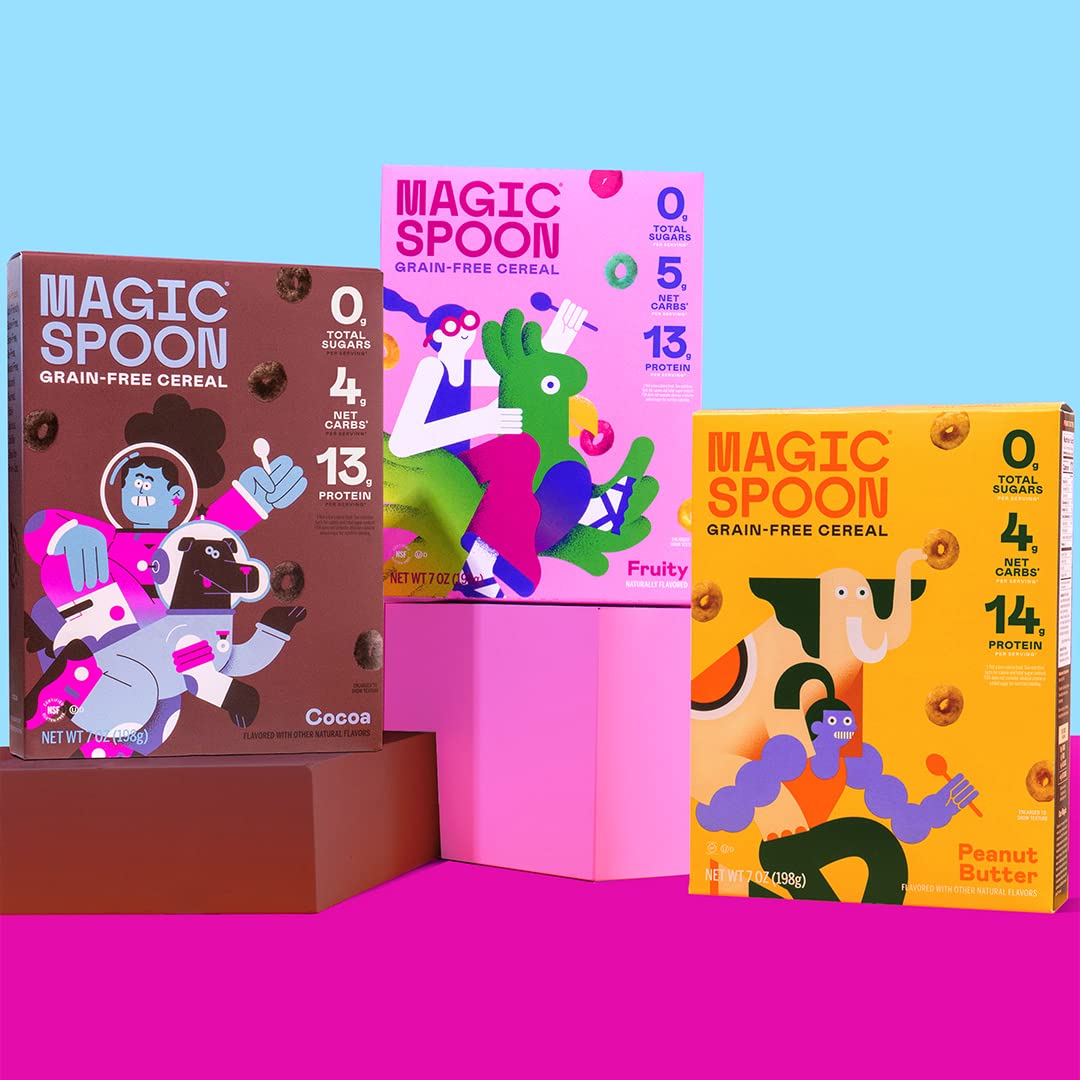 Buy Magic Spoon Cereal, Variety 4Pack of Cereal & Variety 8Pack Cups