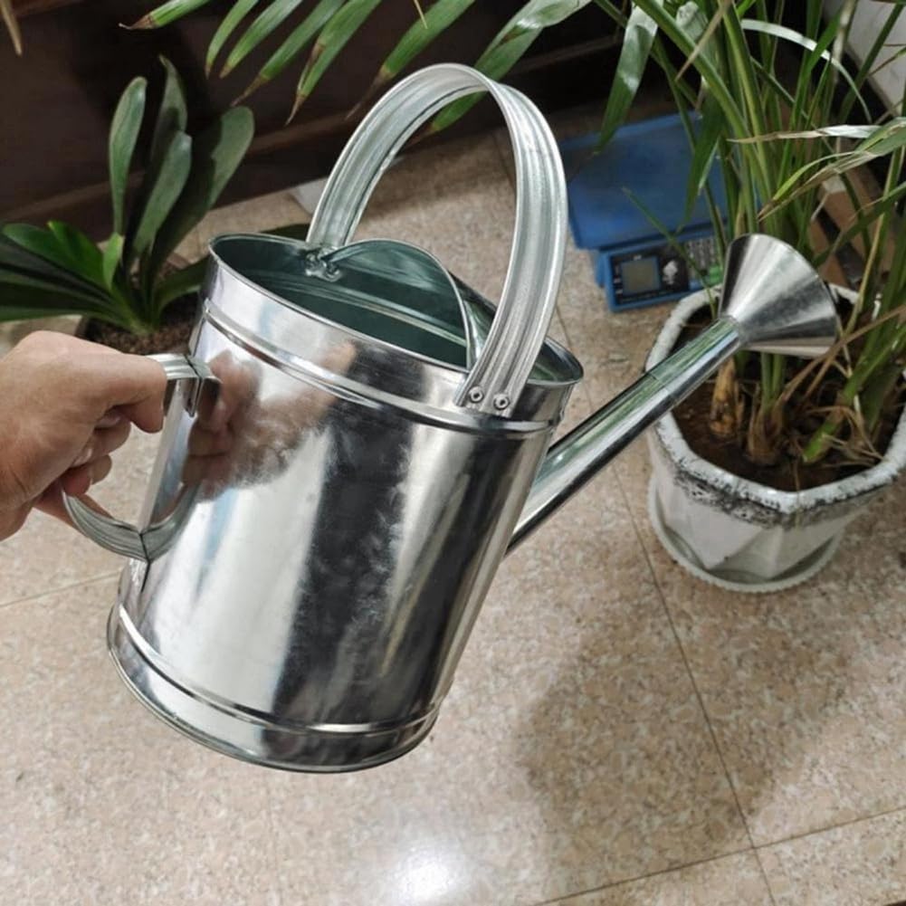 Großes Fassungsvermögen 10L Metallgießkanne Leichtgewicht Gartenbewässerer mit Langem Auslauf Blumengießkanne