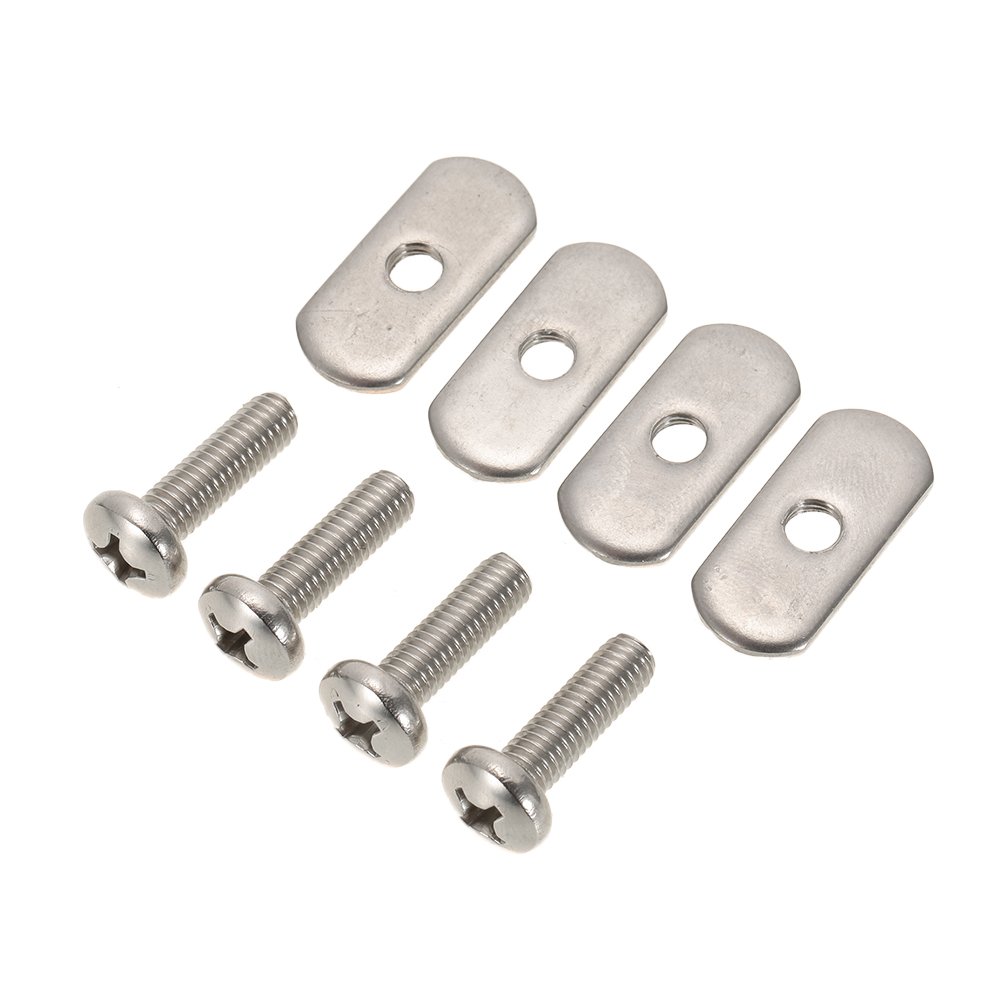 4 Stainless Steel Kayak Rail/Track Screws & Track Nuts Hardware Gear