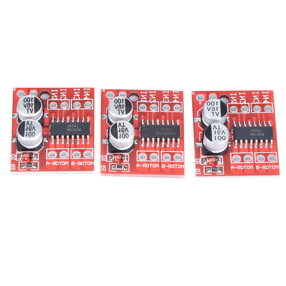 2-Way Motor Driver, Dual H-bridge Forward/reverse Rotation 1.5A DC Motor Drive Module Low Standby Current for Robots for Smart Cars for Toy Cars