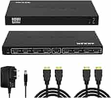 Amazon | HDMI分配器 1入力8出力 HDMIスプリッター 8画面同時