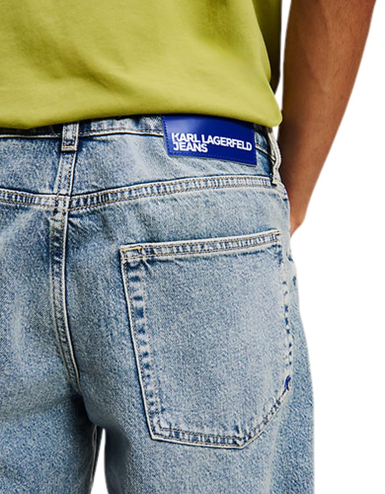 Jeansy Karl Lagerfeld, Męskie, Proste Denim, Prosta Nogawka