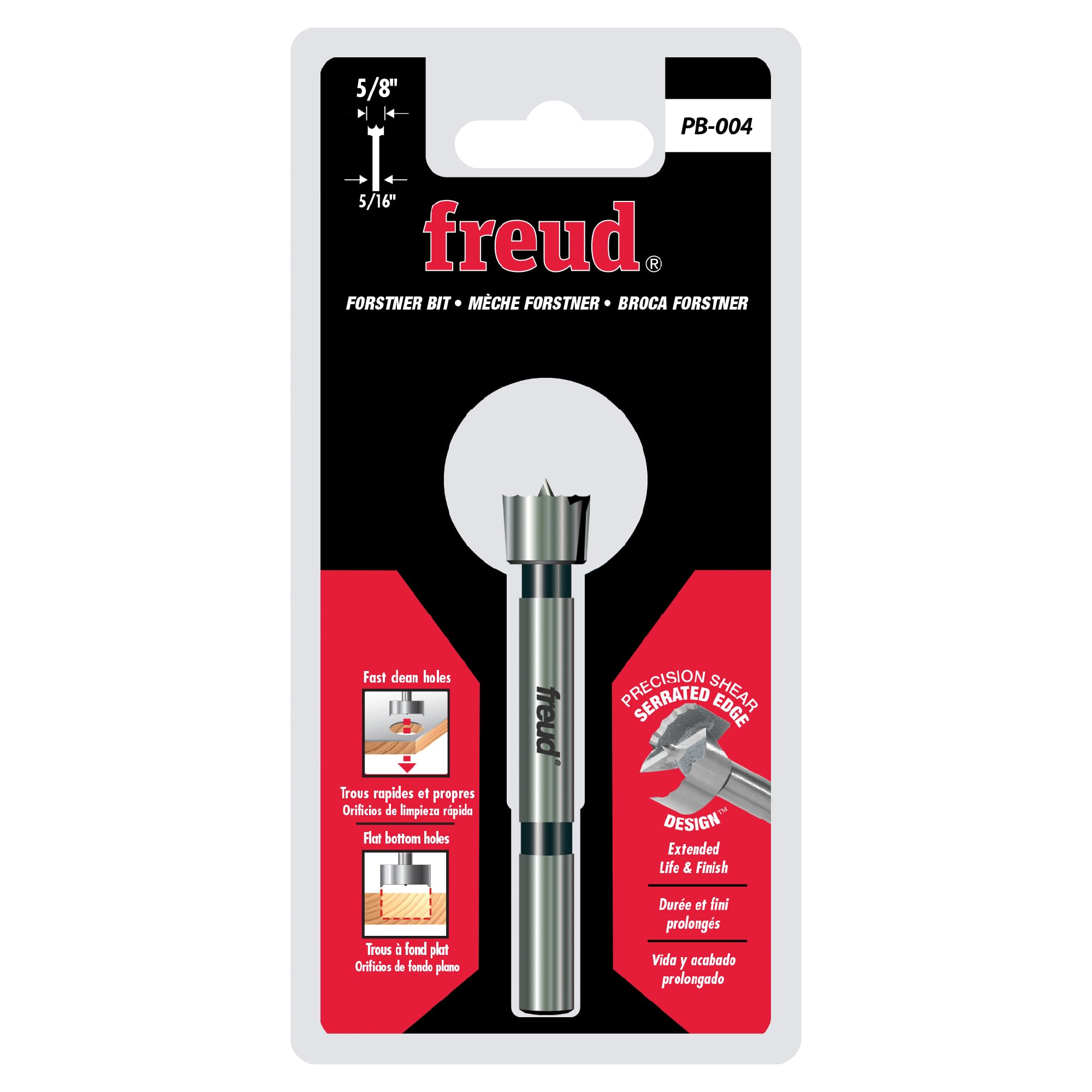 Freud Precision Shear™ PB-004 Foret à façonner à bord dentelé 1,5 cm x 1,5 cm