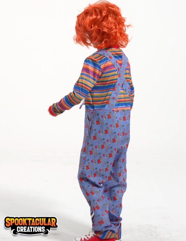Disfraz infantil de muñeca poseída de película de horror miniatura 7