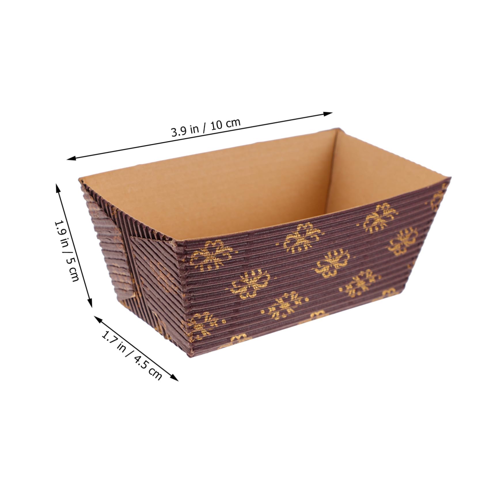 50 Moldes Decorativos para Cupcakes de Papel, Rectangulares