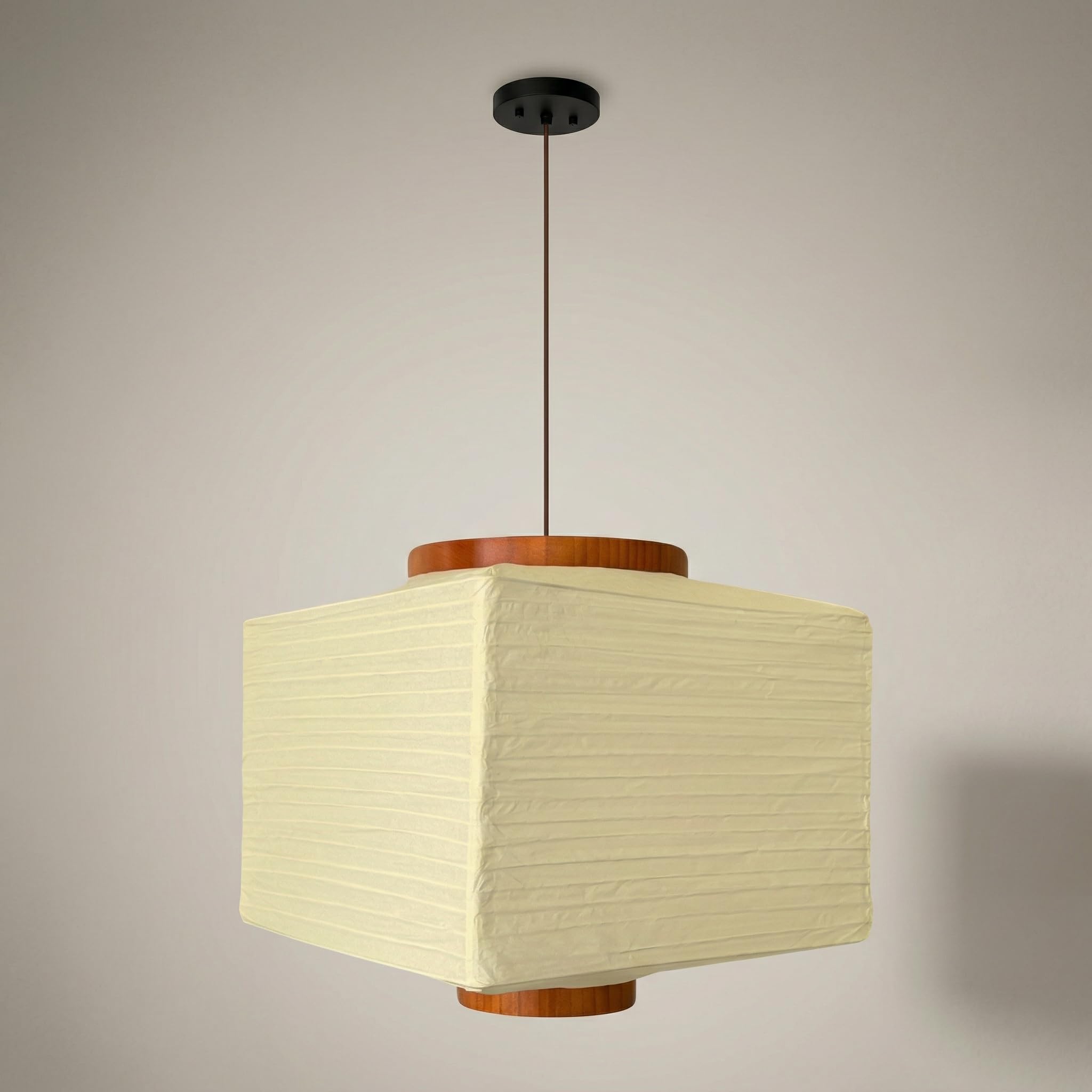 Nogy Paper Lantern Lamp Japanese Style Pendant Light - Off White
