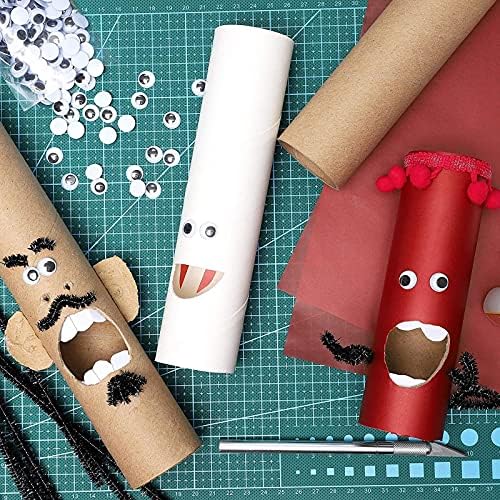 Bright Creations Brown Paper Cardboard Craft Tube Rolls (12-Pack) - 25.4 cm Tall