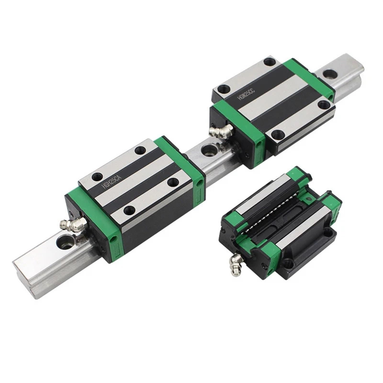 Linear Rail, Linear Sliding Gide 2pcs HGR30 Linear Guide Rails 100-1100mm HGR30 Slide 4pcs HGW30CC Block Square(700mm)