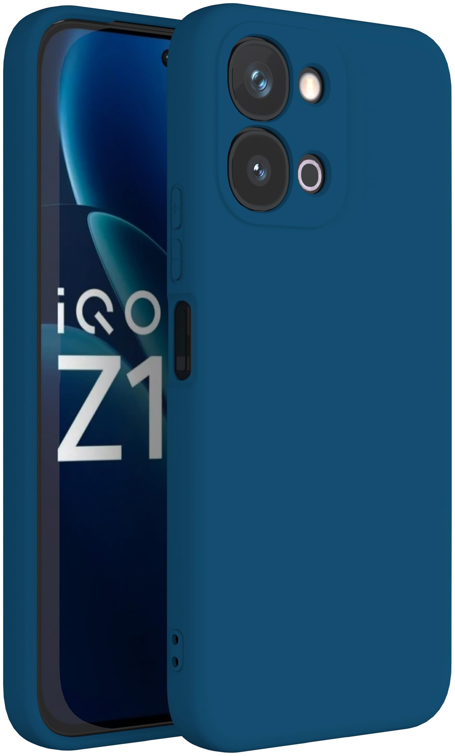 Kapa Matte Protective Lens Case for Vivo T5X 5G / iQOO Z11x 5G Blue - Image 1