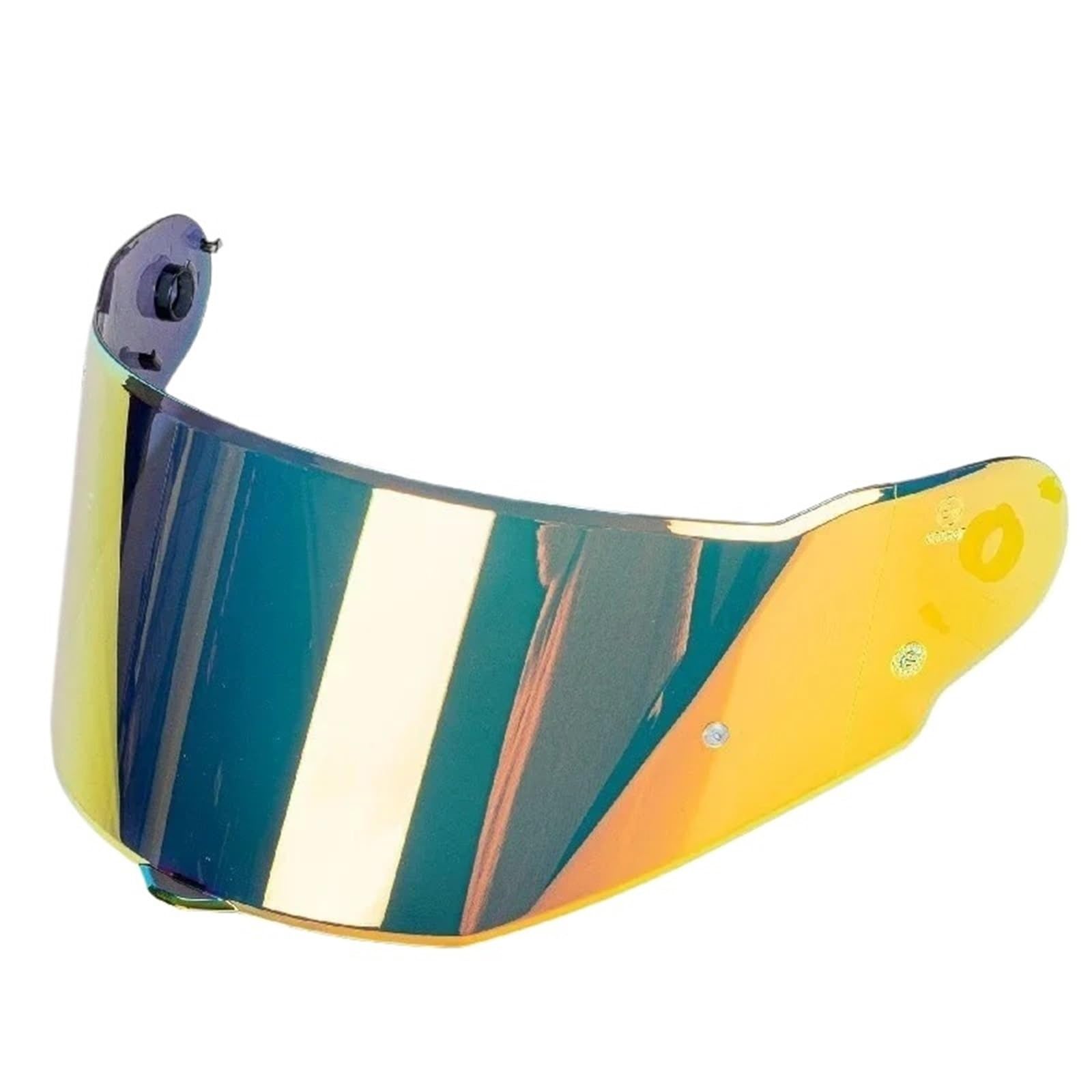 Visiera per casco Visiera for casco da moto Casco integrale Accessori for Lente protettiva protezione antipioggia antigraffio(REVO gold)