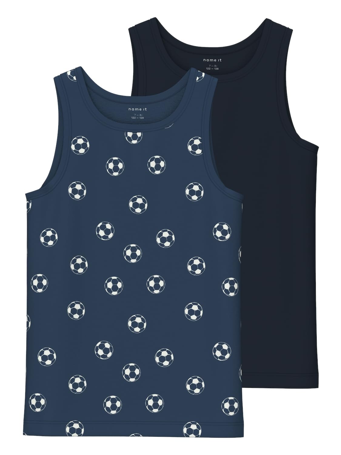 NAME IT Podkoszulek chłopięcy, ciemny denim, 134-140