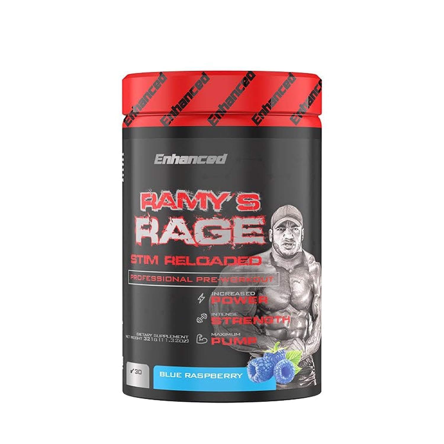 Ramy's Rage Stim Reloaded Professional Pre-workout 30 Servings (Blue Raspberry)