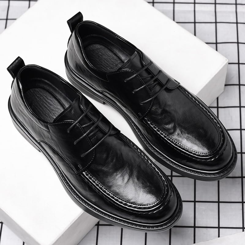 Mens Loafers Sport Office Pointed-Toe Tuxedo Dress Shoes Business Office Wedding Formal Modern Oxfords3