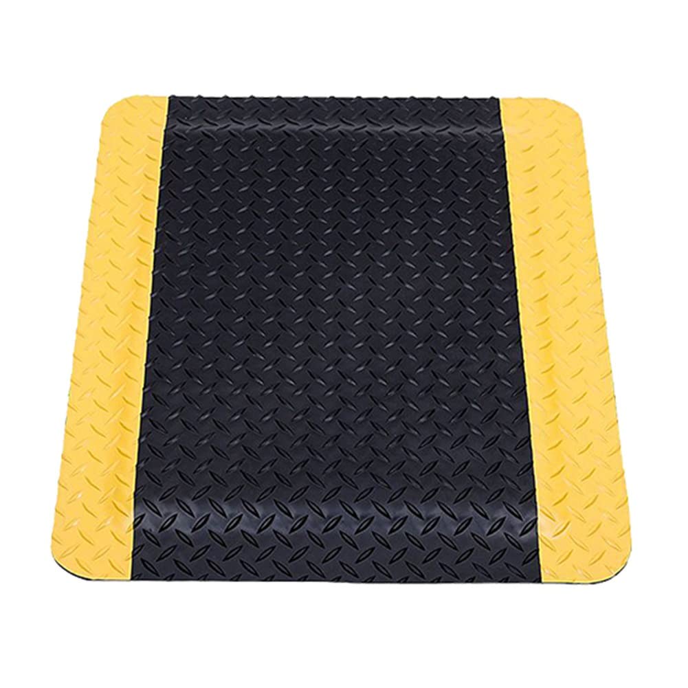 OWOHYG Anti-Fatigue Non-Slip Floor Mat,Heavy Duty Vinyl Sponge Industrial Rug 20Mm Thick,Anti-Static,Welding Safe,Slag Proof,Grease And Oil Proof.Black-60x70cm