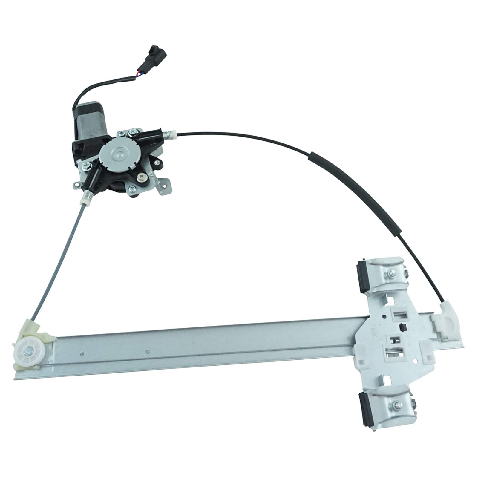 TRQ Rear Right Power Window Regulator &amp; Motor Assembly Passenger Side Compatible with 2003-2009 Hummer H2
