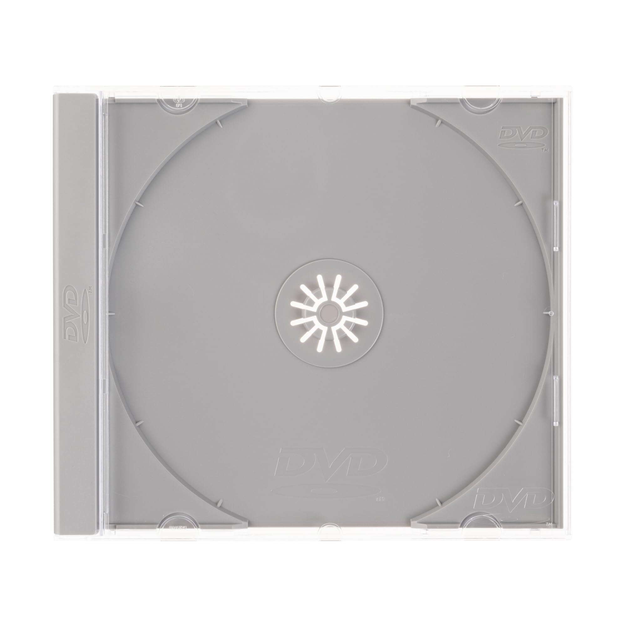 Amazon | 【日本製】 DVDジュエルケース 1枚収納 グレー 【2個セット