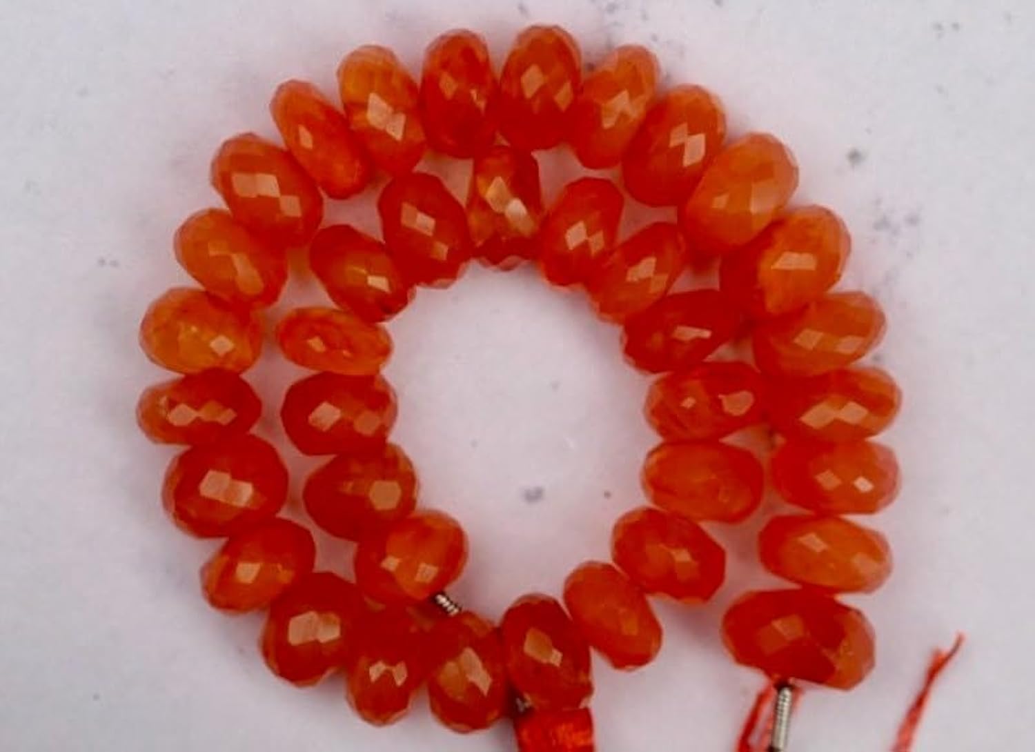 Pierre précieuse rutile naturelle 8mm haut de gamme pour collier