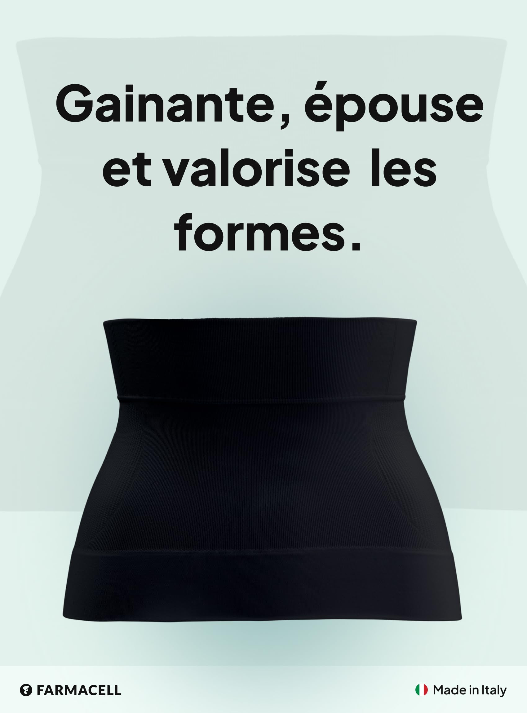 Farmacell Gaine Ventre Plat Femme, Made in Italy, 605