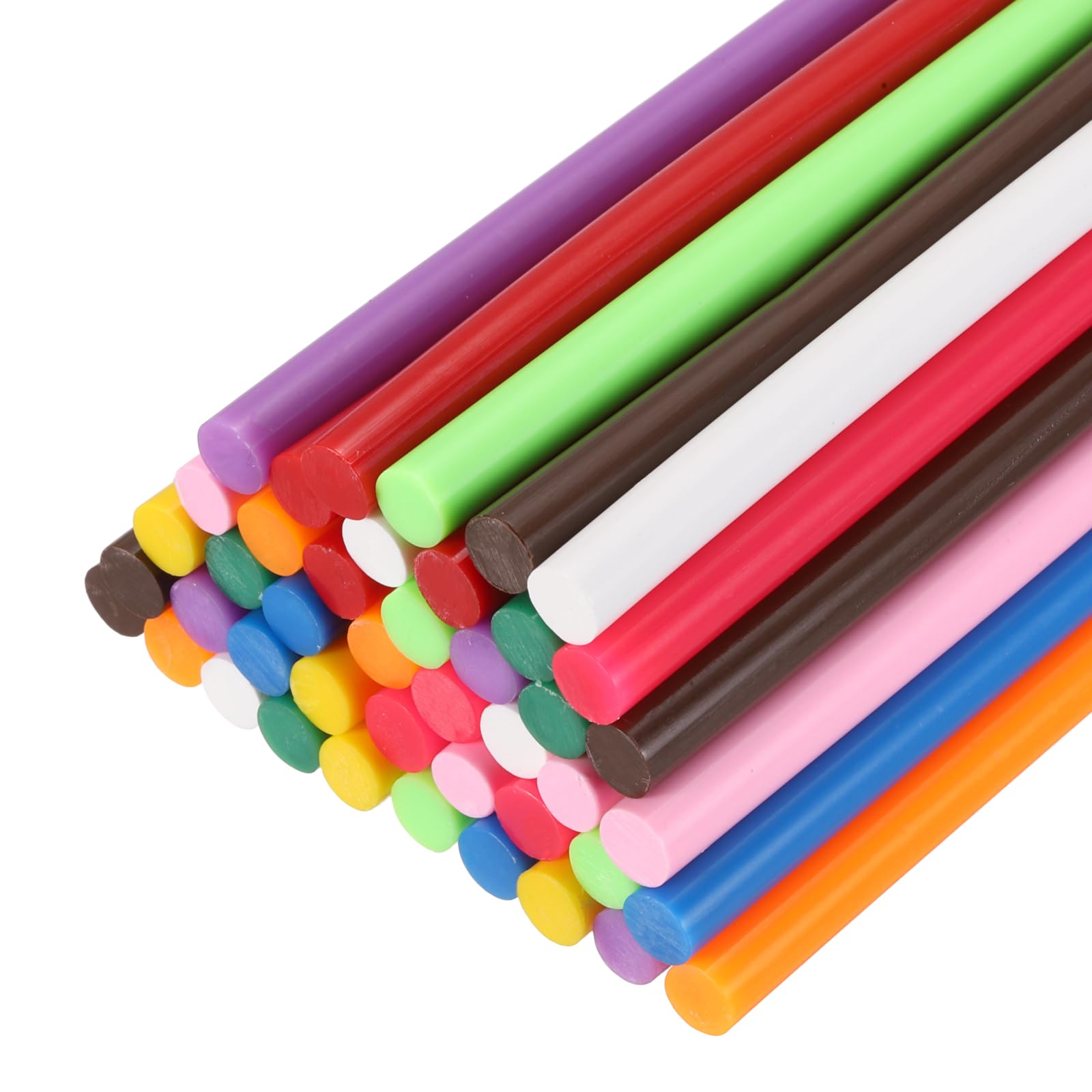 PATIKIL Hot Glue Sticks for Glue Gun, 44 Pcs Colored Hot Melt Adhesive Bulk Sticks for DIY Craft Projects Art Decoration Home Repairs, 11 Colors (7mm x 100mm)