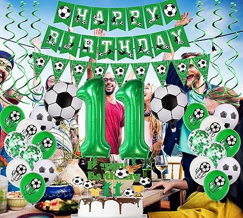11 Anni calcio compleanno Decorazione,Palloncini