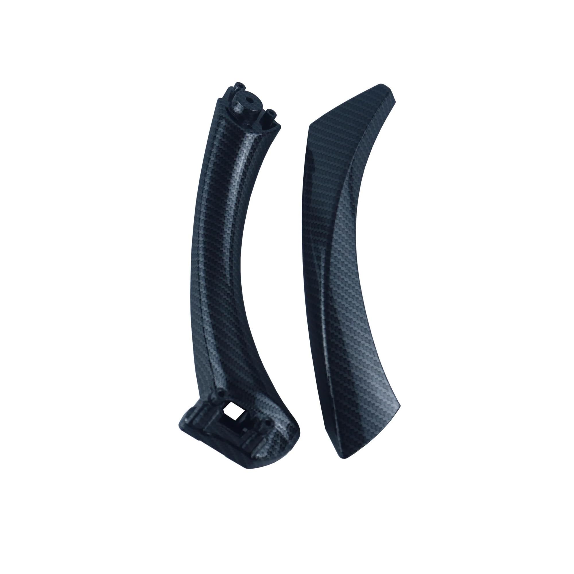 LVXVMOZEOK Interior Door Handle Armrest for E90 for E91 for 3 Series 2005-2012 Car Inner Left Right Inside Handle Door Panel 51417230853 Pull Trim Cover(Left Carbon 2pcs)