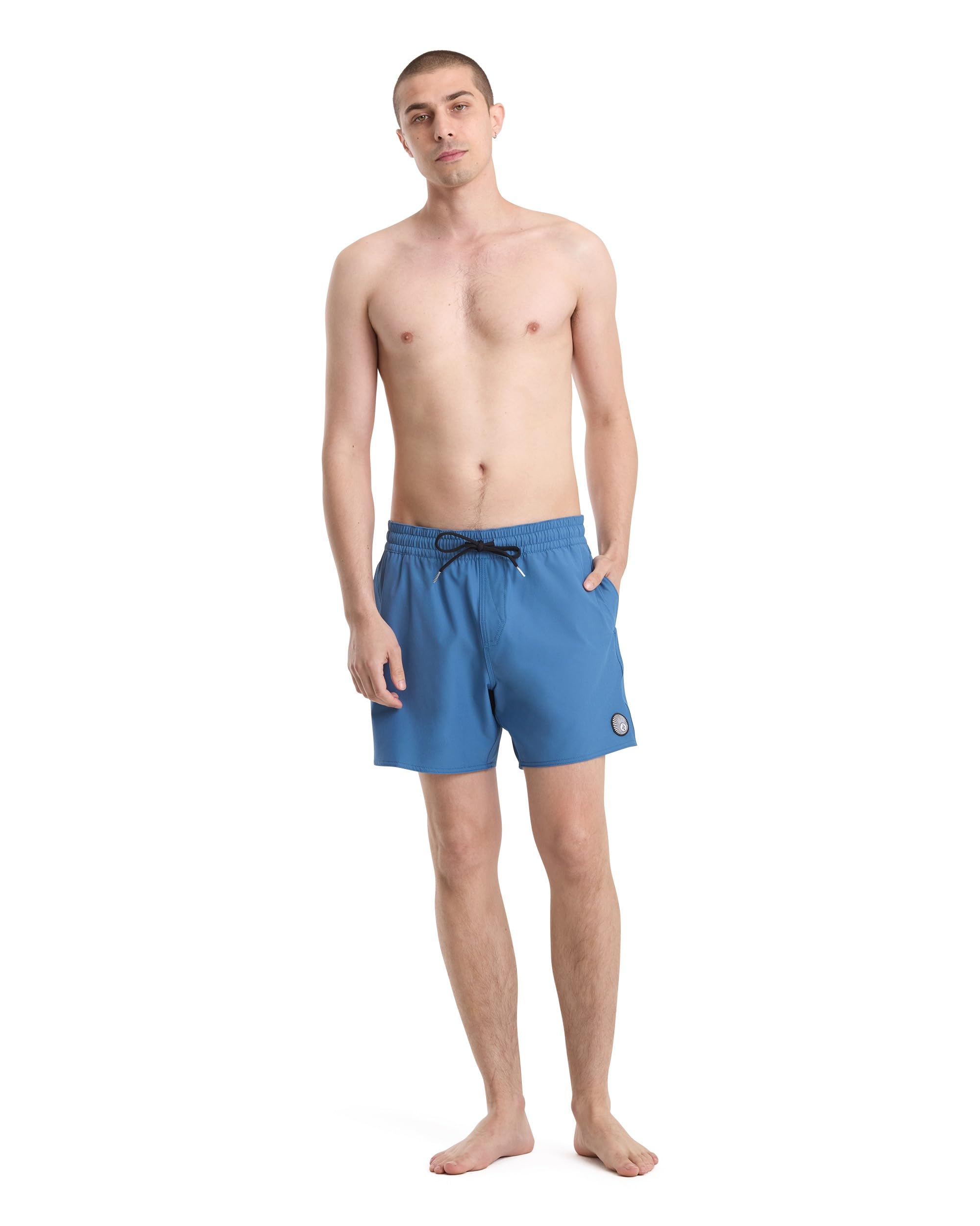 Volcom 16-inch elastic waist swim trunks