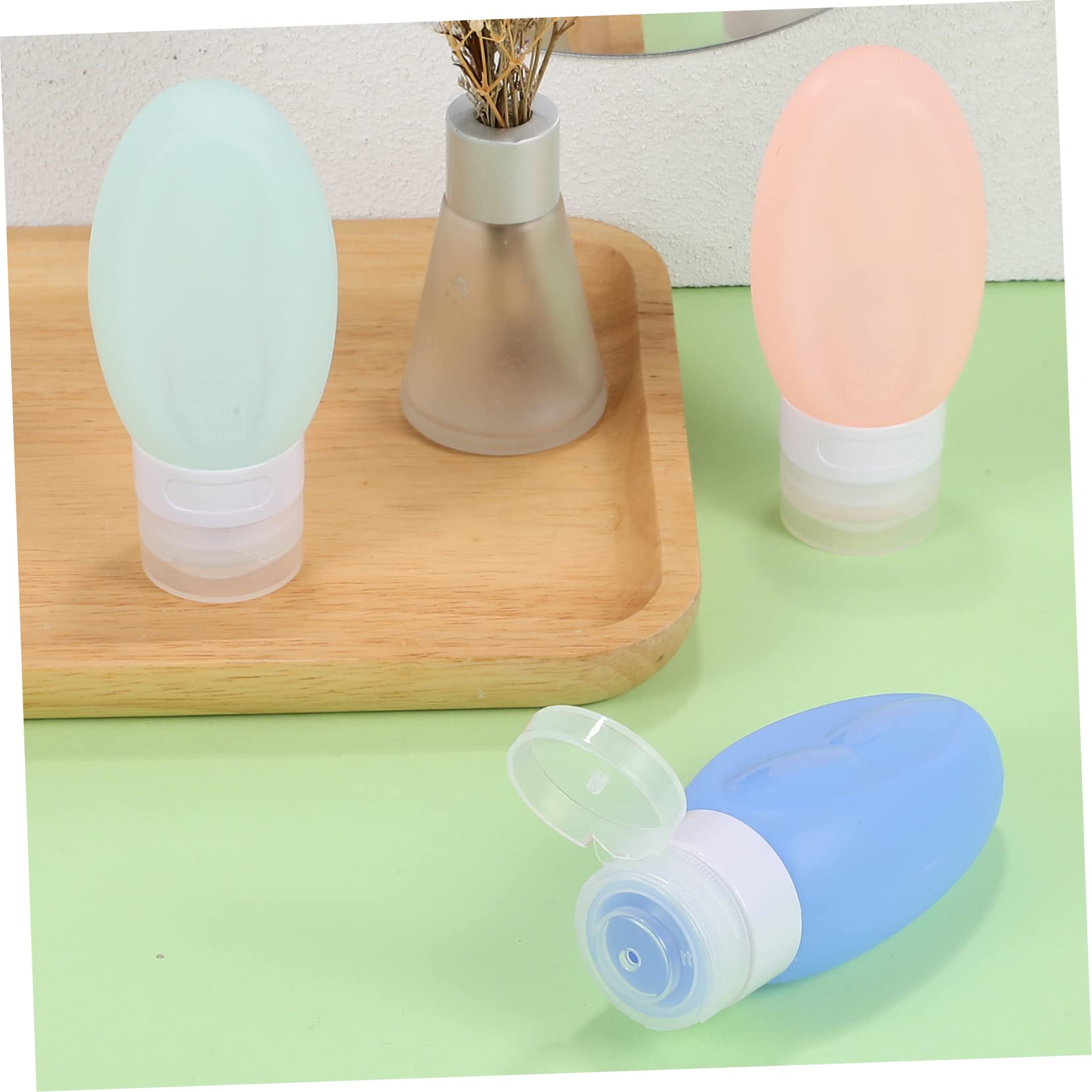 BESTYASH 3 Set Imbottigliato Bottiglie Da Viaggio Da Viaggio Bottiglia Ricaricabile Flaconi Da Toilette Da Viaggio Bottiglie Da Viaggio Ricaricabili Gel Di Silice 3 Pezzi * 3