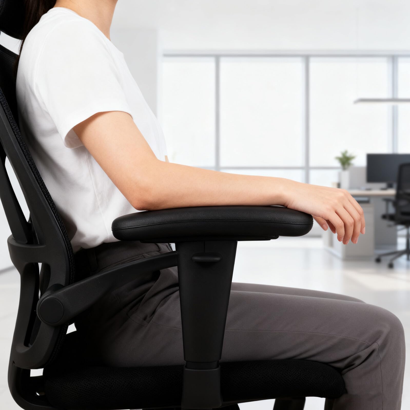 Ergonomiczne Podłokietniki z Miękkiego PU Do Krzeseł Biurowych i Gamingowych Wymienne Podparcia Łokci Trwałe Akcesoria Do Foteli Komputerowych Łatwy Montaż Codziennego Użytkowania