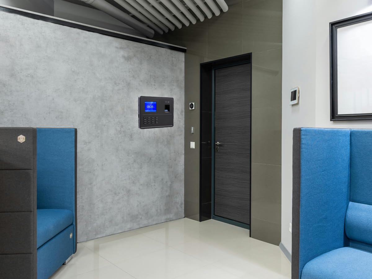HDWR Clocking in Machine, macchina per l'attandenza del tempo dei dipendenti per il monitoraggio del tempo di impronte digitali e password di piccole dimensioni, archiviazione ad alta capacità, FTR02