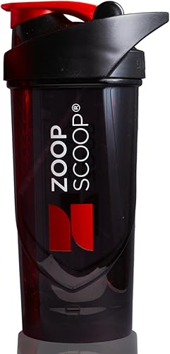 Botella mezcladora de proteínas, color negro, vaso portátil de proteína en polvo con colador y tapa a prueba de fugas, 27.6 onzas líquidas, fácil de