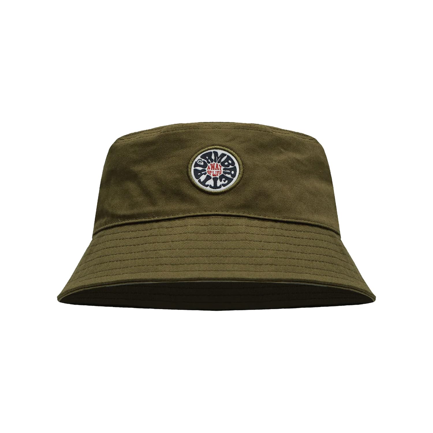 Lambretta Men's Khaki Green Solid Summer Festival Bucket Hat - Khaki