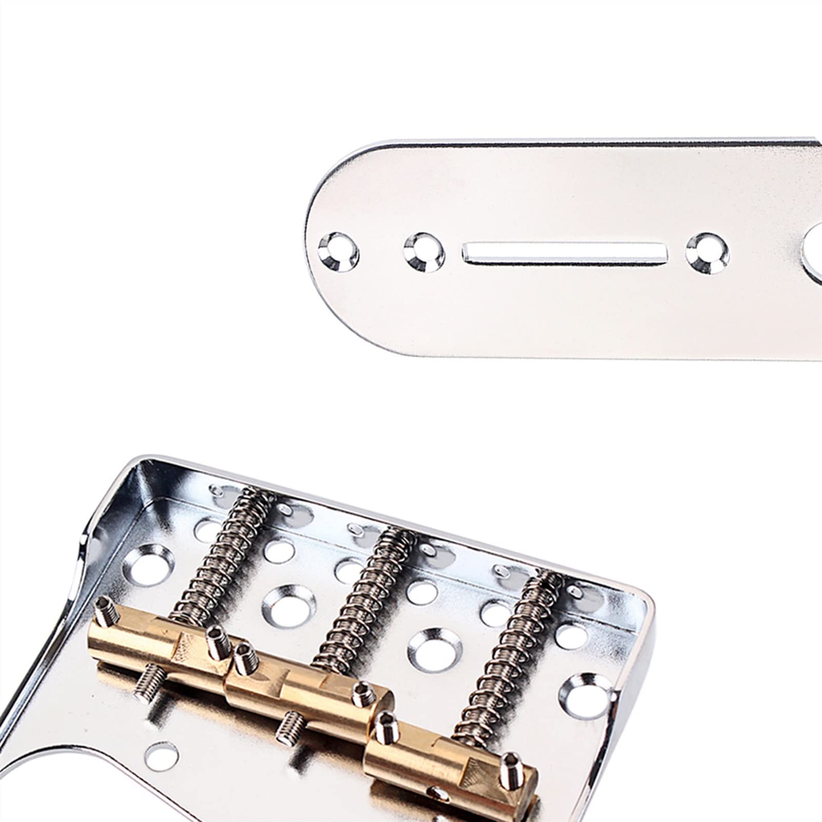 FLFL Puente De Guitarra Vintage De Chrome Y Piezas De Puente para TL- Guitarra Eléctrica De Estilo Sistema Puente Guitarra